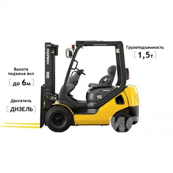 Дизельный погрузчик KOMATSU FD15T-21 1500 кг 6000 мм